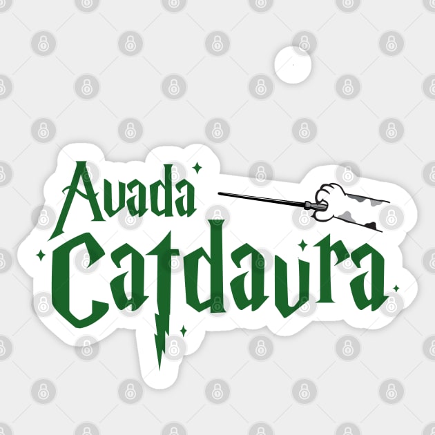 Avada Catdavra Sticker by Cinestore Merch